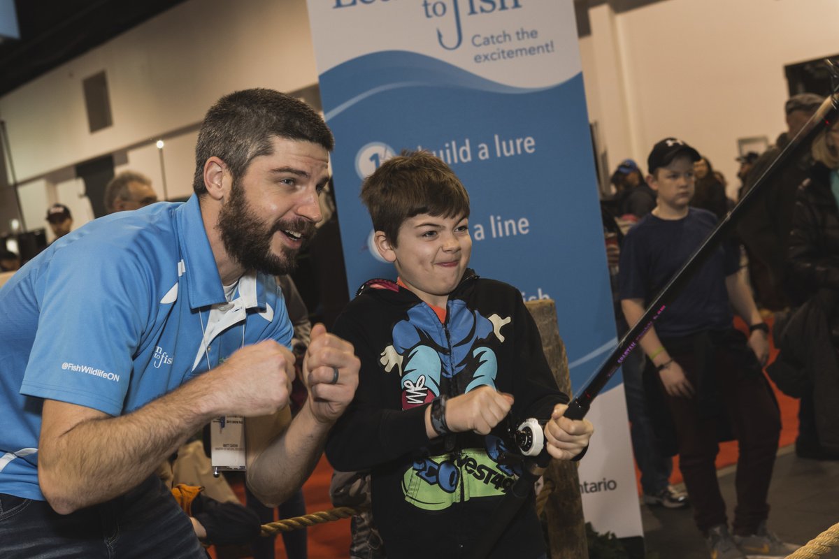 FishWildlifeON's tweet photo. Looking for family fun this #MarchBreak?
Visit us @SportsmenshowTO! We have lots of fun activities the whole family can enjoy. Try building your own lure, reeling in a fish or show off your casting skills.
#LearnToFish #TSS20 #FamilyActivities #SportsmensShow #ThursdayThought https://t.co/XbjhBTX54B