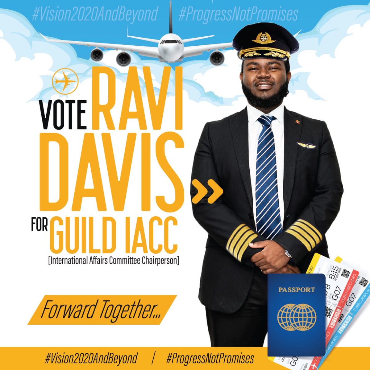 answerthecallJ's tweet photo. Welcome aboard Vision Air Flight Number 2020! ✈️
#Vision2020andBeyond
#ProgressNotPromises
Vote RAVI for IACC https://t.co/icWdgp6AvG