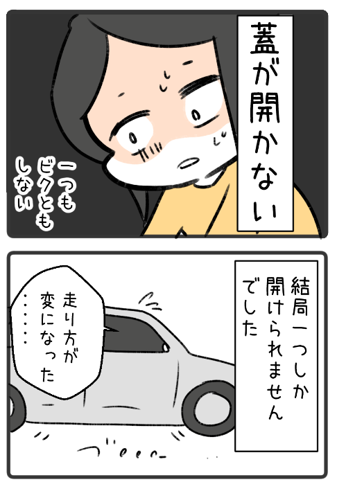 初めてガソリンスタンドで空気を入れた

#わいこ絵日記 