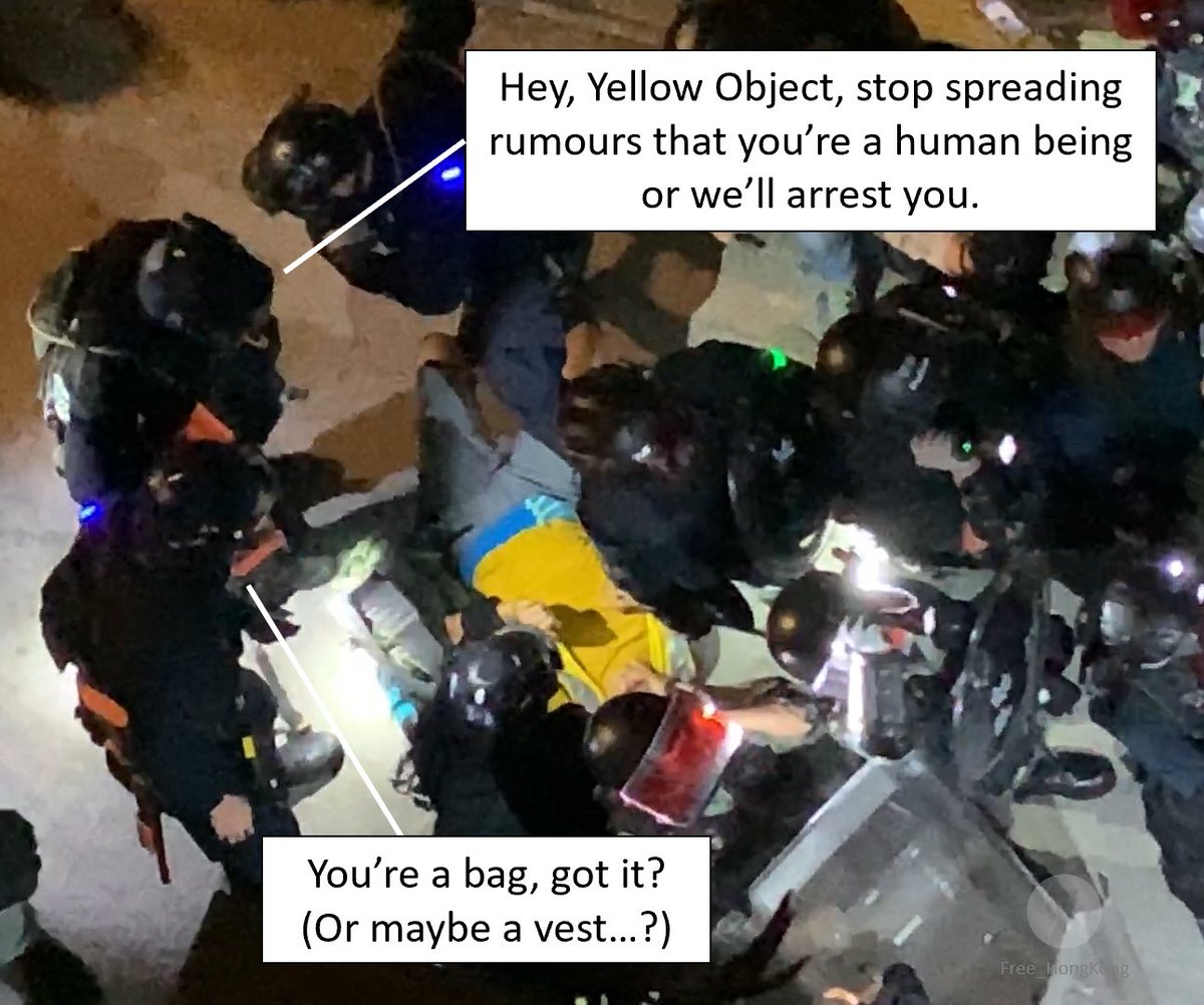 AngelChan852's tweet photo. @hkpoliceforce Did you arrest your colleague who beaten the #yellowObject? 

#HKPolice #HKpolicebrutality https://t.co/rlOJI3ENjW