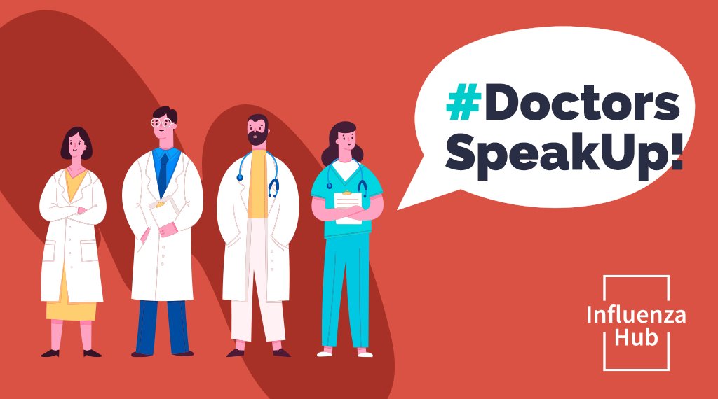 Today we stand together in order to raise awareness about influenza &amp; actively counter misinformation and disinformation about the #FluShot. #Immunisation is especially important for people at high risk of serious influenza complications  #VaccinesWork #DoctorsSpeakUp