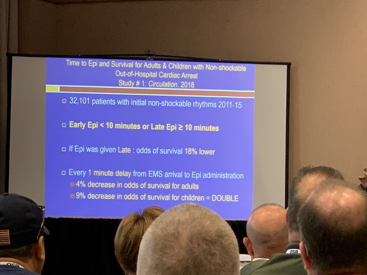 EMSOfficer's tweet photo. Just attended the Pediatric OHCA 0 to > 40% Survival @EMSTODAY. Great session with Dr. Pepe & Dr. Banerjee. Great information on how to improve pediatric OHCA! #EMS #Leadership #FLEMS #EMSOfficer #Collaboration #ThankYou #People #EMSToday https://t.co/fuGeCFi4Fr