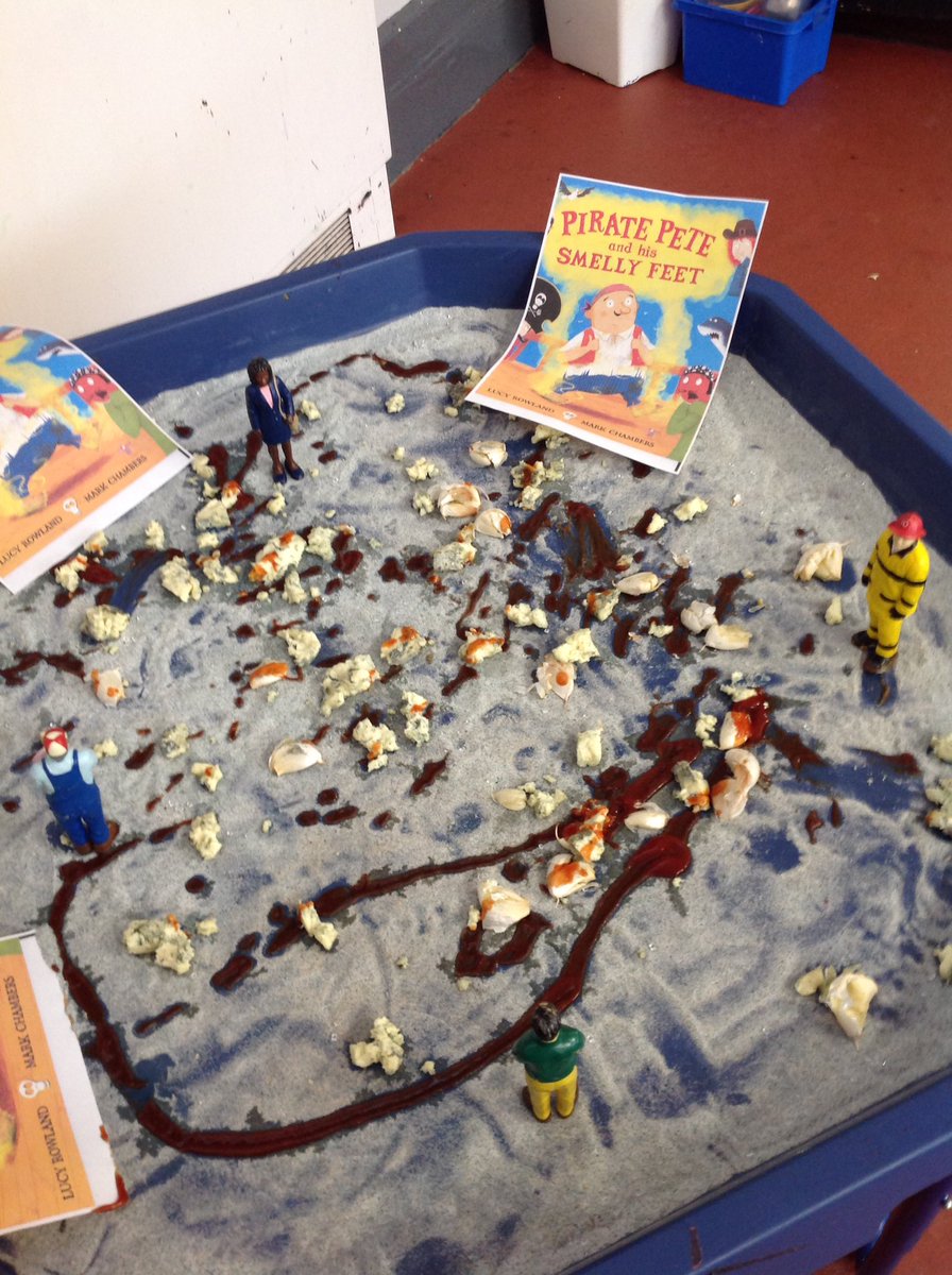 wyndhamfs1's tweet photo. Today, after reading our book Pirate Pete and his smelly feet we explored different objects with strong odours in our tuff spot. 📚📚📚 #WorldBookDay https://t.co/TanOPttnfg