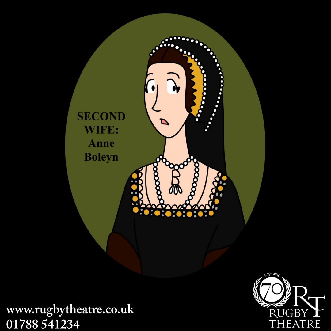 RugbyTheatre's tweet photo. "Anne Boleyn - the second queen. Reigned for three years. 

Beheaded.

Motto:  People may grumble but that’s the way it’s going to be."

Six Dead Queens and an Inflatable Henry

Online at https://t.co/erjQ4c0kXq

#RugbyTheatre #6DeadQueens #RTShows

*Artwork courtesy of "Wertyla" https://t.co/3B45qmg2bO