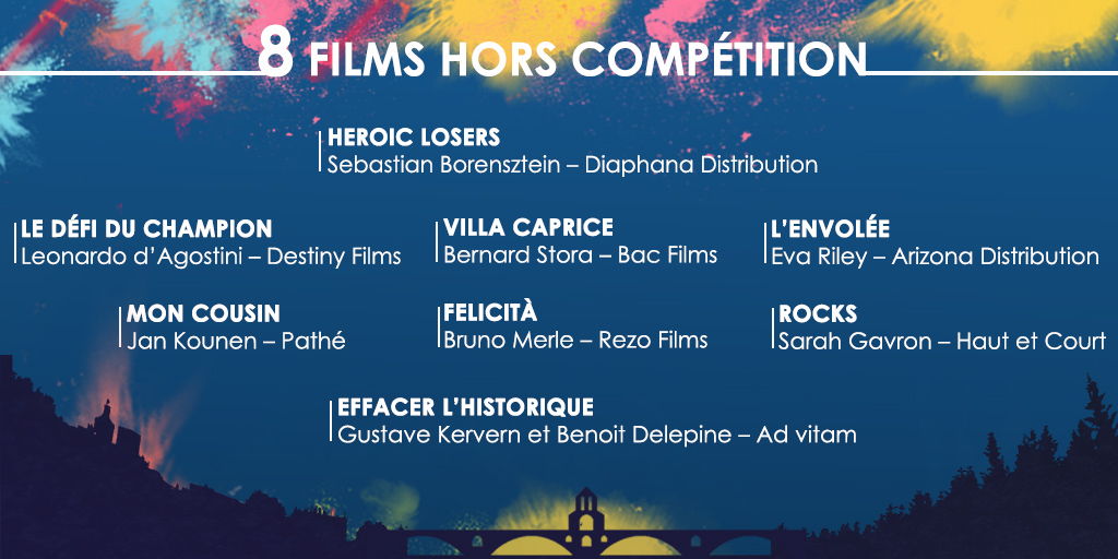 RencontresduSud's tweet photo. ☀️HORS COMPETITION ☀️
Nous sommes heureux de faire également découvrir à nos festivaliers 8 films inédits, hors compétition.
RDV à partir du 16 mars 2020 🙌
#RDS2020 #Avignon #Festival #Cinema https://t.co/SpYhU6ImQv