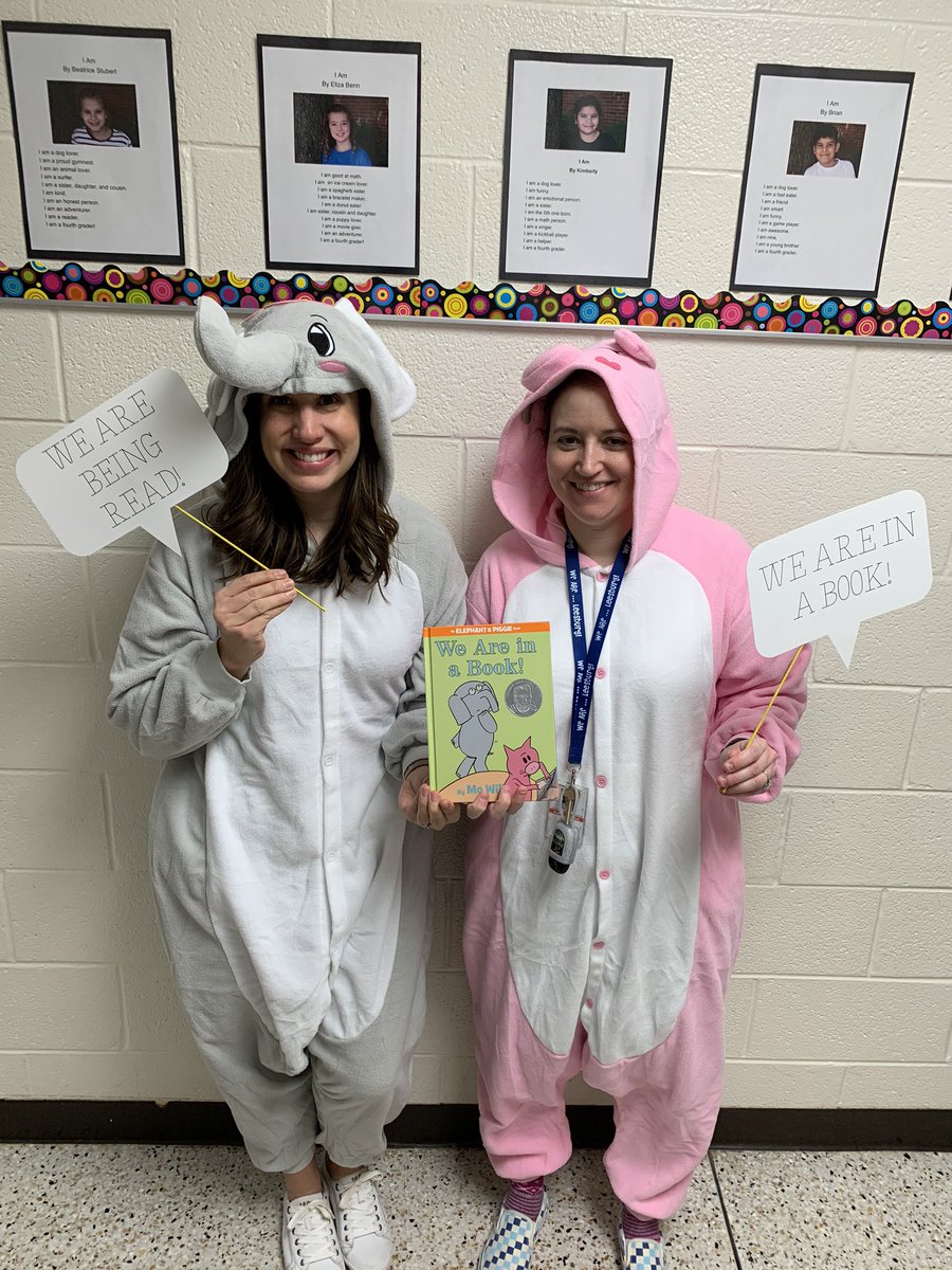 KimCreighReads's tweet photo. Elephant and Piggie for book character day! @MoWillems @BowTiedPrincipl @nikole_mullen @MsHilliardReads @PathwaysLCPS @buckeyeteacher @Leesburg_ES https://t.co/UfwZtBw4I5