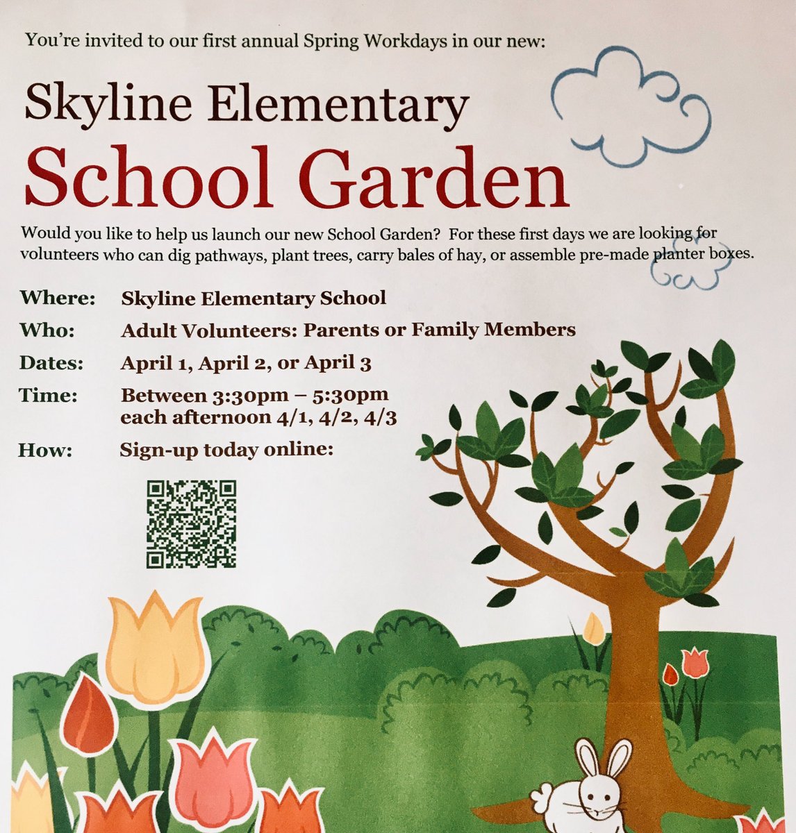 elena_SF_CA's tweet photo. If you live in the Serramonte or Westborough neighborhoods or you are a graduate of one of our #SSFUSD high schools & would like to help install our new Skyline Garden in April, please reply & I’ll send you more information! #SkylineElementary #DalyCity https://t.co/aXDZdPYepb