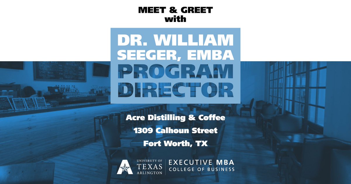Future students, current students, and alumni of the Executive MBA are invited to join us tomorrow at Acre Distilling from 2pm to 3pm. Come by grab a bite to eat on us!

hubs.ly/H0nn7MS0