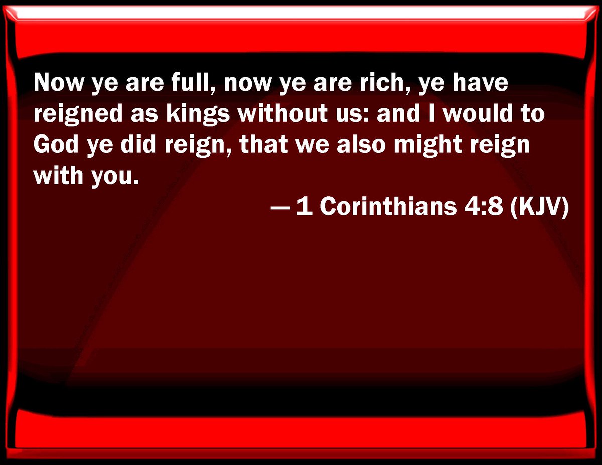 DivasDenFashion's tweet photo. 1 Corinthians 4:8 KJV
8 Now ye are full, now ye are rich, ye have reigned as kings without us: and I would to God ye did reign, that we also might reign with you.
#Jesus #God #DivasDenFashion #Christ #full #rich #reigned #kings #without #us #you #faith #Lord #Corinthians #Bible https://t.co/gySITEq7Ps