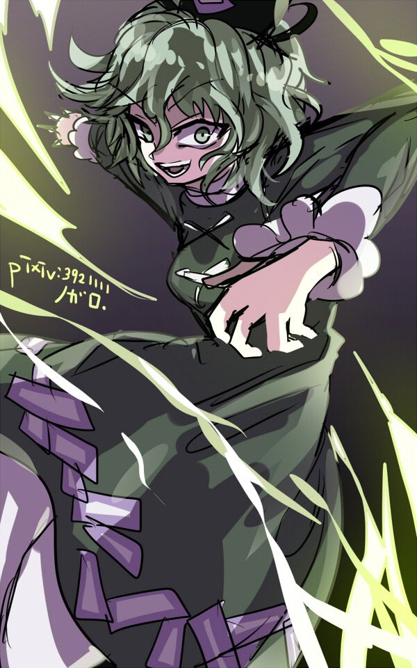 蘇我屠自古(東方プロジェクト) 「大体ビリビリしてる屠自古の絵 」|イチルギのイラスト