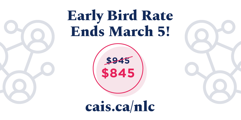 CAIS_Schools's tweet image. EARLY-BIRD 🐦  | Today is the last day of the Early-Bird registration rate for the 2020 #CAISNLC taking place April 5-7, 2020, in Vancouver! Register here: cais.ca/professional-d…