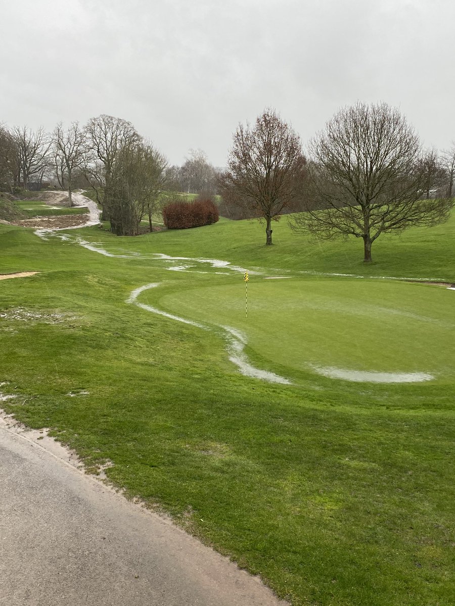 We may have removed the pond on the 18th ... but we seem to now have a river instead 😆 #tenterden #golf <a href="/Golf_Kent/">Kent Golf</a>