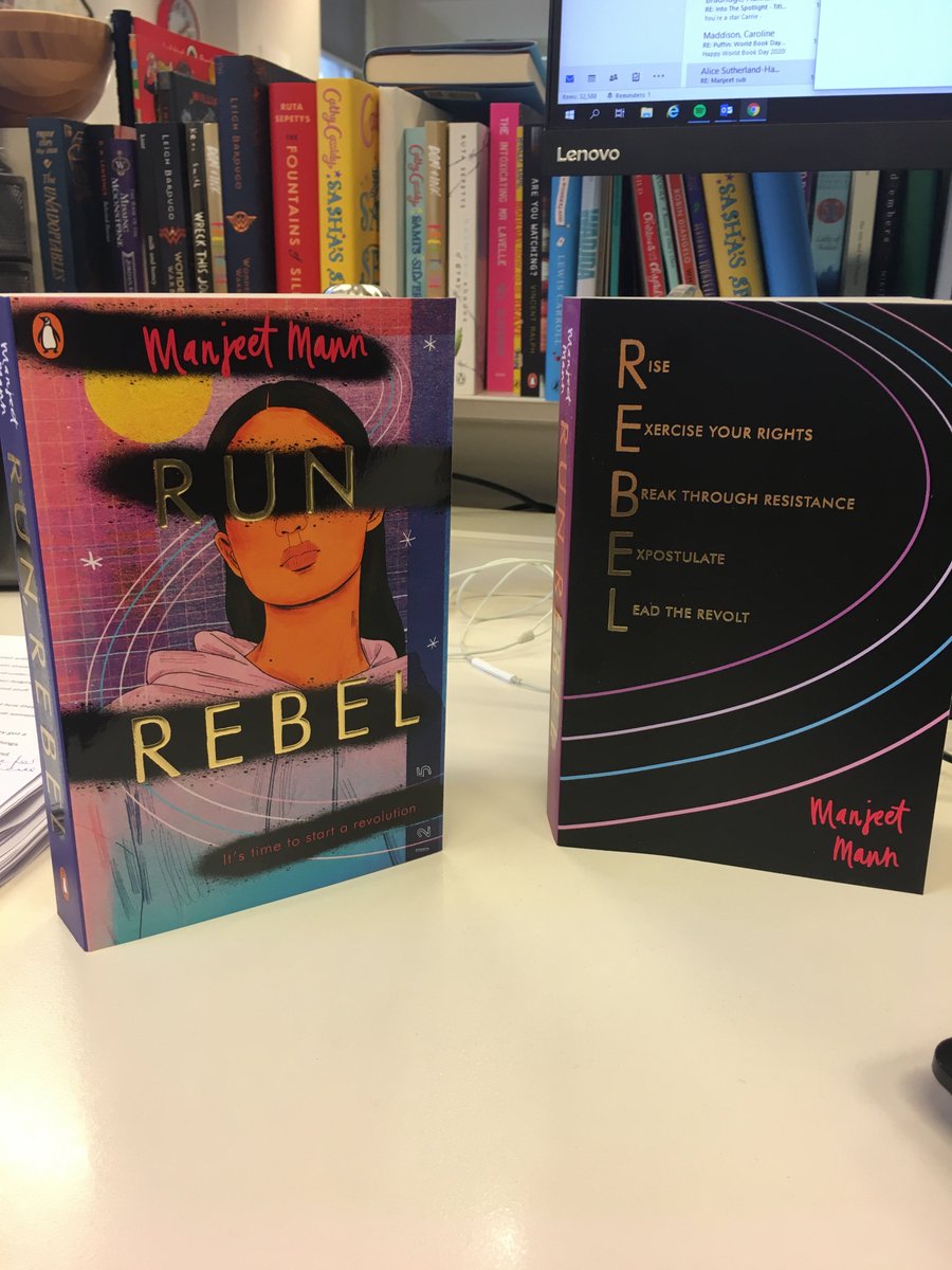 CMcCullough26's tweet photo. Not only is it World Book Day today, it is also the publication day of the incredible, powerful, inspiring, truly brilliant #runrebel by the immensely talented @ManjeetMann My cup overfloweth!!! 😱🤩😍🙌🍾 https://t.co/3xOct0BXOl