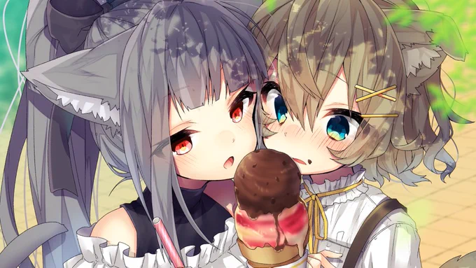 一口頂戴…?

不意打ち | なちる #pixiv https://t.co/G1jHZoJotx 