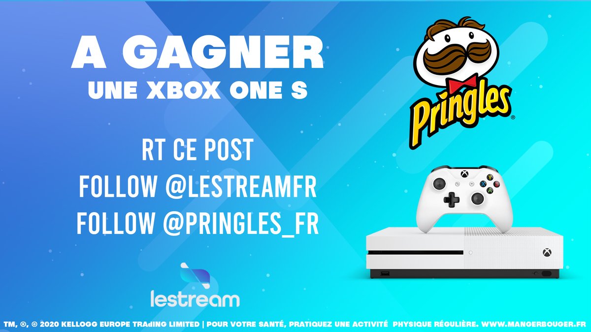🎁 #JEU #LeRecap

Aujourd’hui, tente de remporter une XBOX ONE S ! Pour cela RT + FOLLOW @LeStreamFR &amp; <a href="/Pringles_FR/">Pringles France</a>  

Tirage au sort le 12/03/20 !
Règlement : bit.ly/2v60rCi