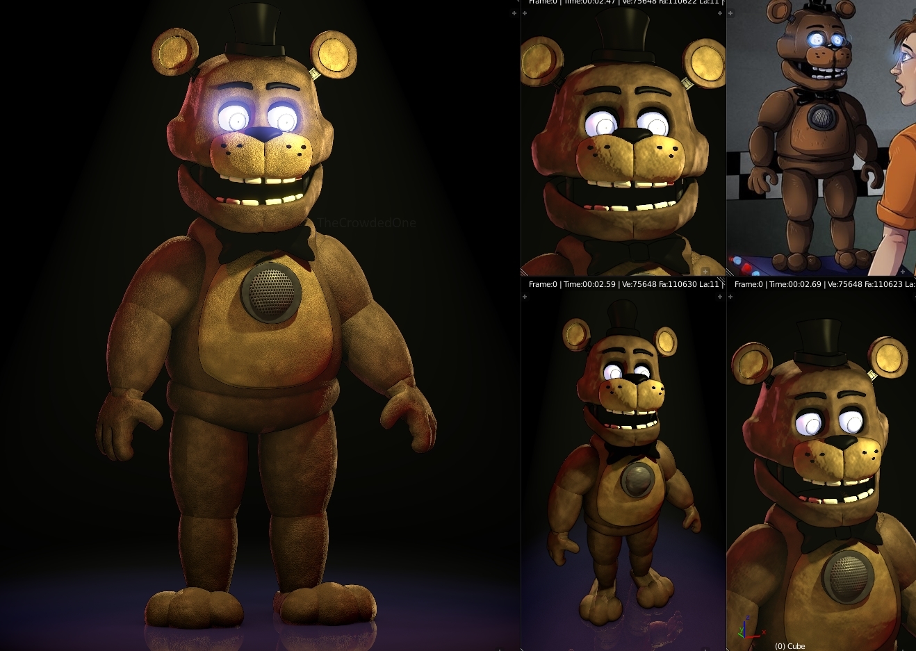 Human Freddy Fazbear (Fnaf 1) Ally_is_random - Illustrations ART street