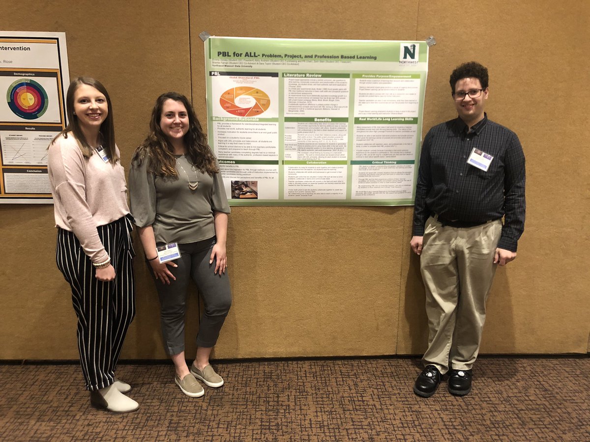 NorthwestCec's tweet photo. Our poster we presented yesterday at the state CEC conference over PBL😃 Join NWMSU CEC for a chance to come to the state conference next year &amp; a great opportunity to network! https://t.co/6f0uOIyTOJ