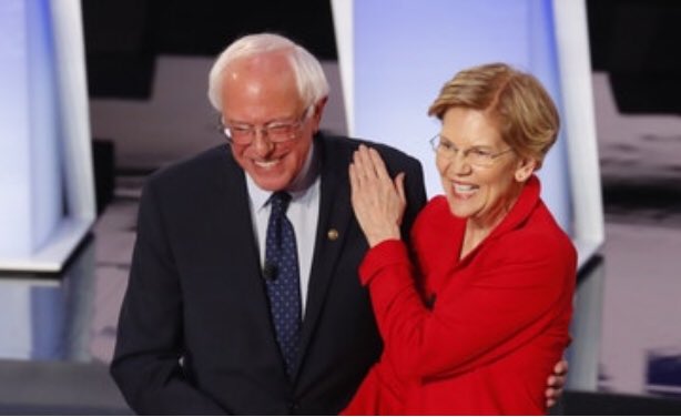 gilmcgowan's tweet photo. I have one bit of advice for my American cousins: #SandersWarrenTicket. Trump WANTS to run against Biden. Sanders and Warren could take the Democrats back to their New Deal roots and defeat Trump. Please do it. For the sake of America. For the sake of the world. #DemPrimary https://t.co/5ZVTJSFn2Y
