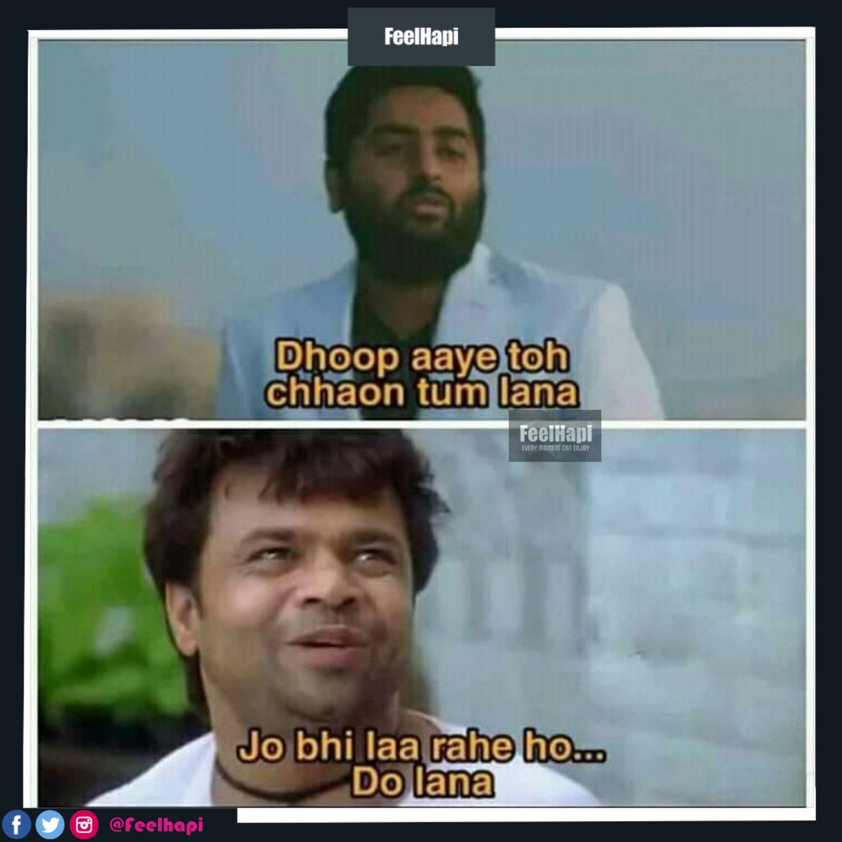 FeelHapi's tweet photo. Foodie Dost 😍
.
Shared By @Itsamit_kumar 💓
.
#feelhapi #friends #foodmemes #memesdaily
#foodlover #food #foodie #instafood #foodphotography #foodstagram #foodblogger #yummy #foodgasm #delicious #foodies #foodpics  #restaurant #foods #foodblog #love #eat #chef #cooking https://t.co/28Ksdfo3iA