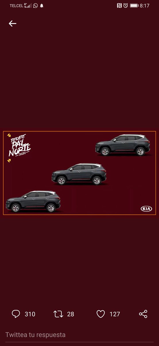 yari_carpio's tweet photo. @KiaMotorsMexico @TecatePalNorte "#KIAMusic me lleva al #TecatePalNorte" vamos @robertbecko https://t.co/pKARwuDh2u