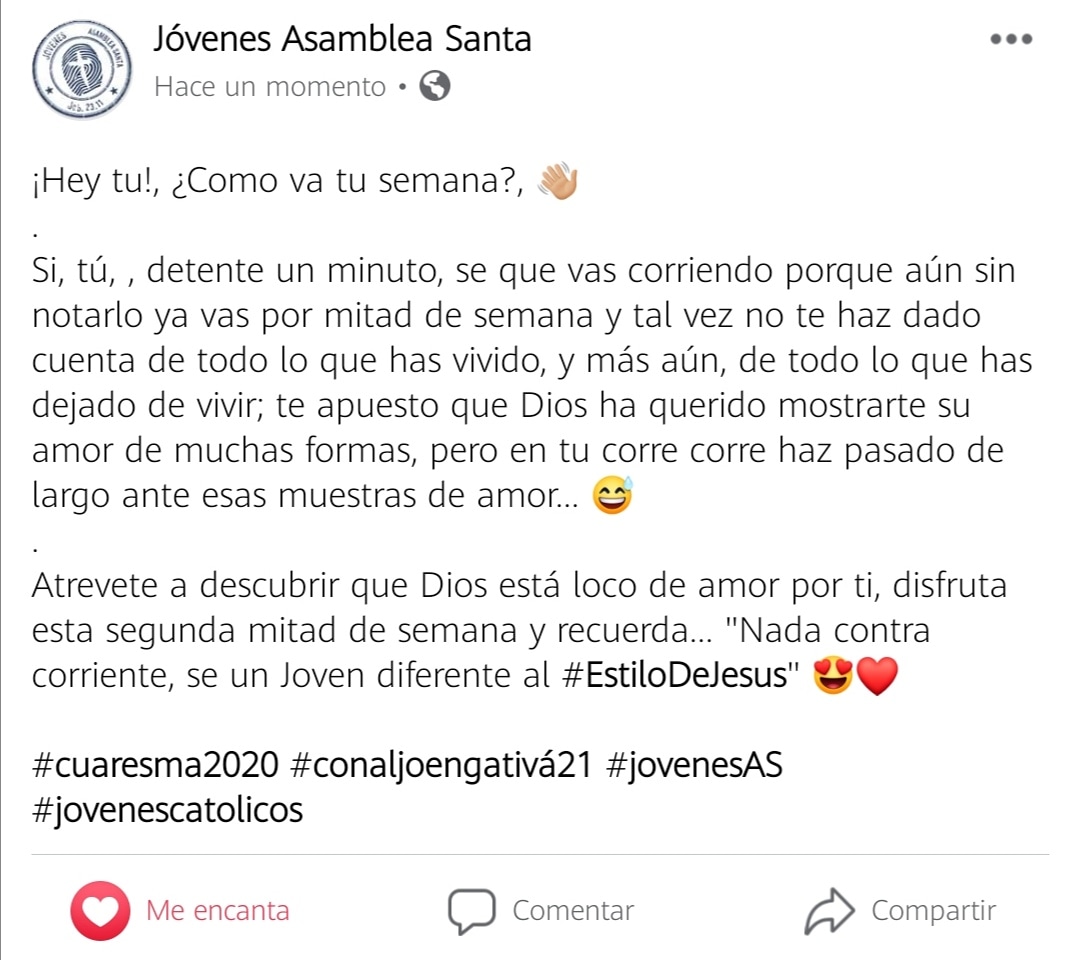 jovenesasanta's tweet photo. Momento de parar, respirar, agradecer y continuar  #cuaresma2020AS #jovenesAS https://t.co/vS3mNOZrlV