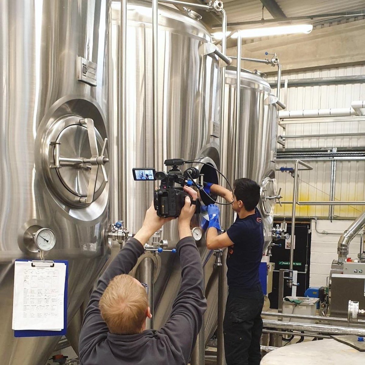 MoncadaBrewery's tweet photo. We're joined by a film crew today at Moncada Brewery to document and capture our @brewgooder beer, brewed with a very special guest (to be revealed next week!), raising money for clean water projects in Malawi.
#brewery #beer #brew #craftbeer #brewgooder #malawi #craftlondon https://t.co/giuVzyYlfV