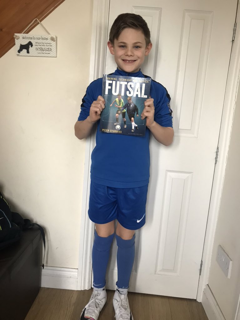 JennyTReay's tweet photo. @CarlisleFutsal @tindalla @Jonnyreay coach of the future. World Book Day and Jack is planning a training session in break time 👍🏻 https://t.co/2tyTD5plli