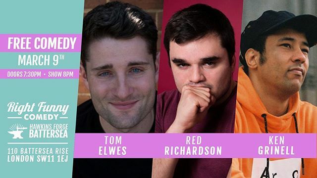 Check out this lovely line-up - join us on Monday!! <a href="/hawkinsforge/">Hawkins Forge</a> <a href="/redrichardson1/">Red Richardson</a> @kengrinell @tomelwes #freelondon ift.tt/3atZ3bR