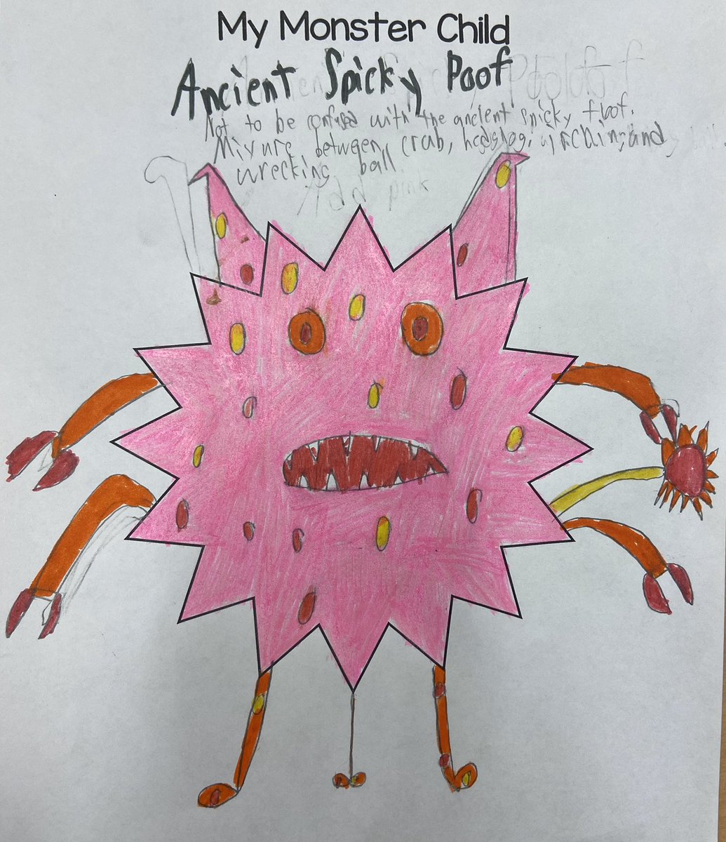 KellyNiggemann's tweet photo. A few weeks ago, we learned how parents pass down dominant and recessive traits to their children, and the results turned out awesome! #heredity #monsterchildren #squadbuehler @BethBuehler https://t.co/Xg7qdFIBgt