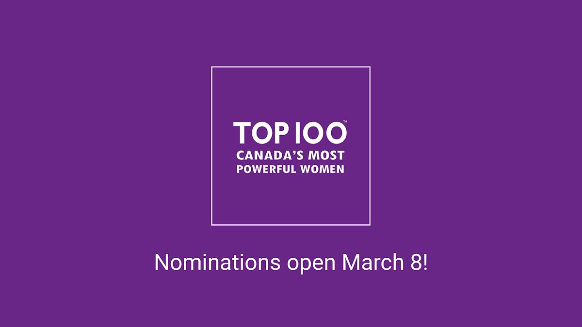 WXN's tweet photo. We are pleased to announce that this year we will once again recognize Canada’s Most Powerful Women: Top 100. We’re excited to introduce a new nominations platform &amp; some new categories! Watch for updates on our website &amp; on March 8th nominate! https://t.co/jb2kfcT03o #CMPWTop100 https://t.co/WakKfRHCmm