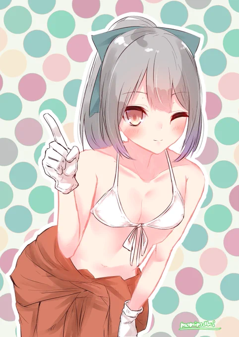 #艦これ版深夜の真剣お絵描き60分一本勝負
 #艦これ版真剣お絵描き60分一本勝負_20200305
夕張つなぎビキニ部 
