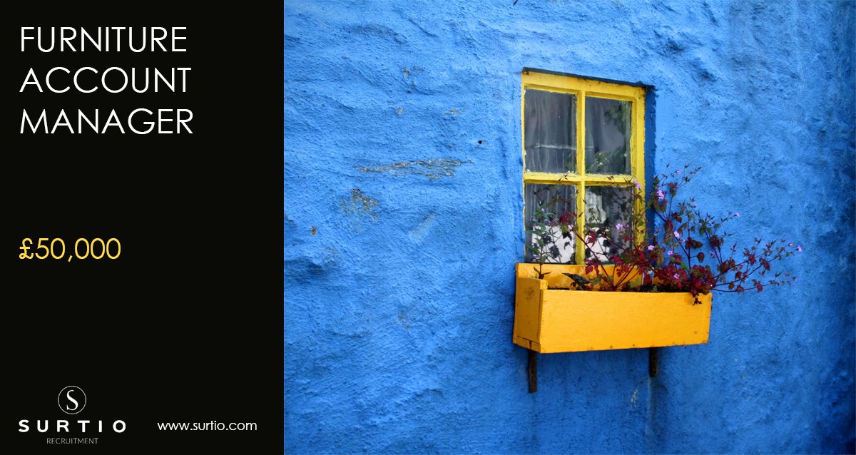 New job: Furniture Account Manager at a dealer - salary £50,000 - to apply just call the office (020 8361 2157) or send an email (info@surtio.com) - read more here: ow.ly/GLQG50yDHzg

#Jobs #Londonjobs #Salesjobs #Furniture #Design #Office #Workplace #Workspace #Interiors