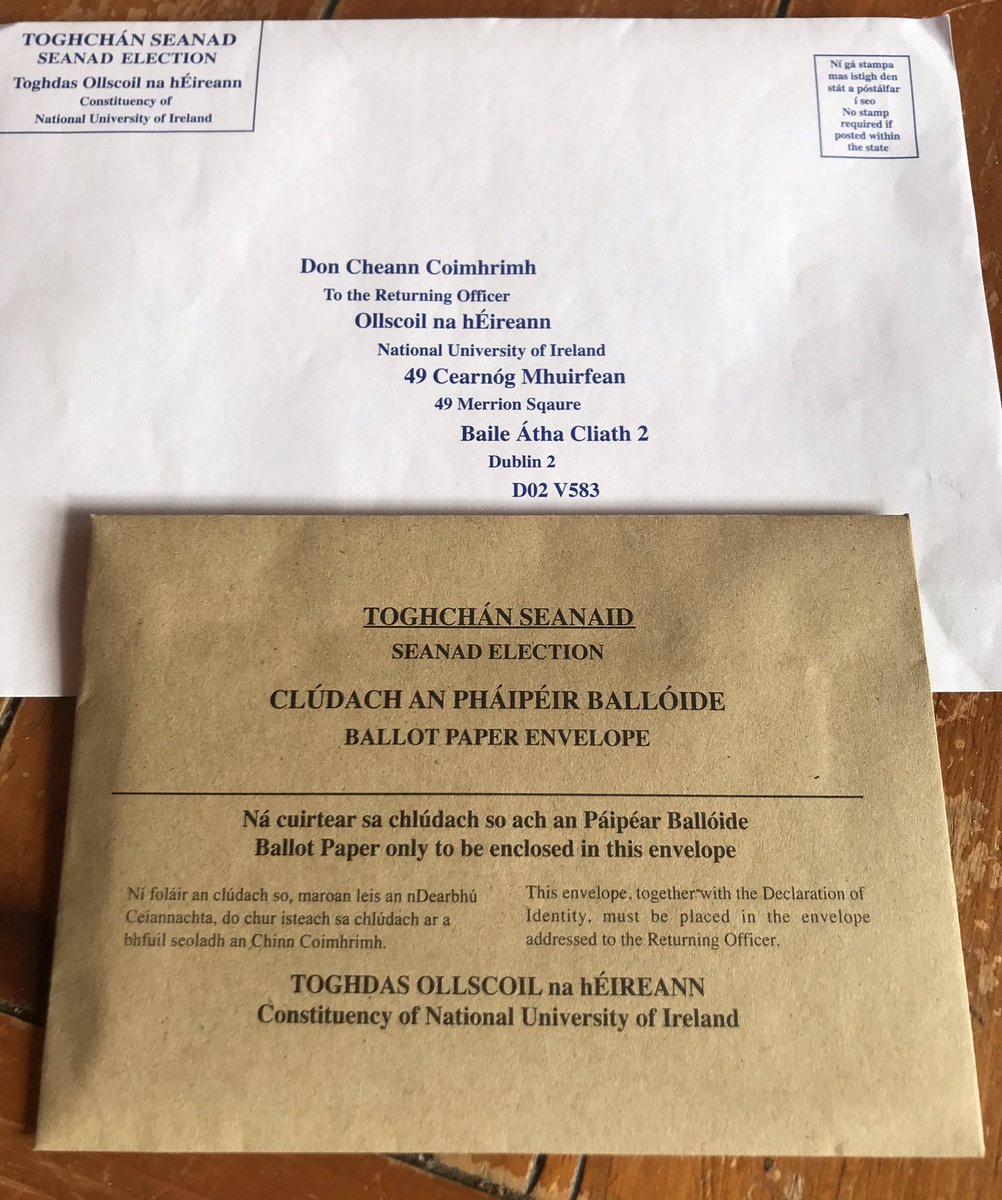 Garbhan_D's tweet image. My vote is for #Seanad2020 is now in. Can I please ask all NUI graduates to vote Garbhán Downey Number 1. #CrossBorderUniversity.