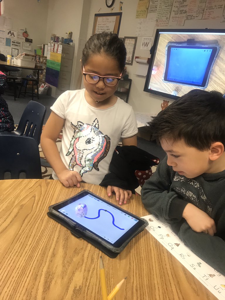 STEM with Ozobot in Mrs. Monroe’s class. Coding is fun! #ozobot #prideinside1920 #mymisd