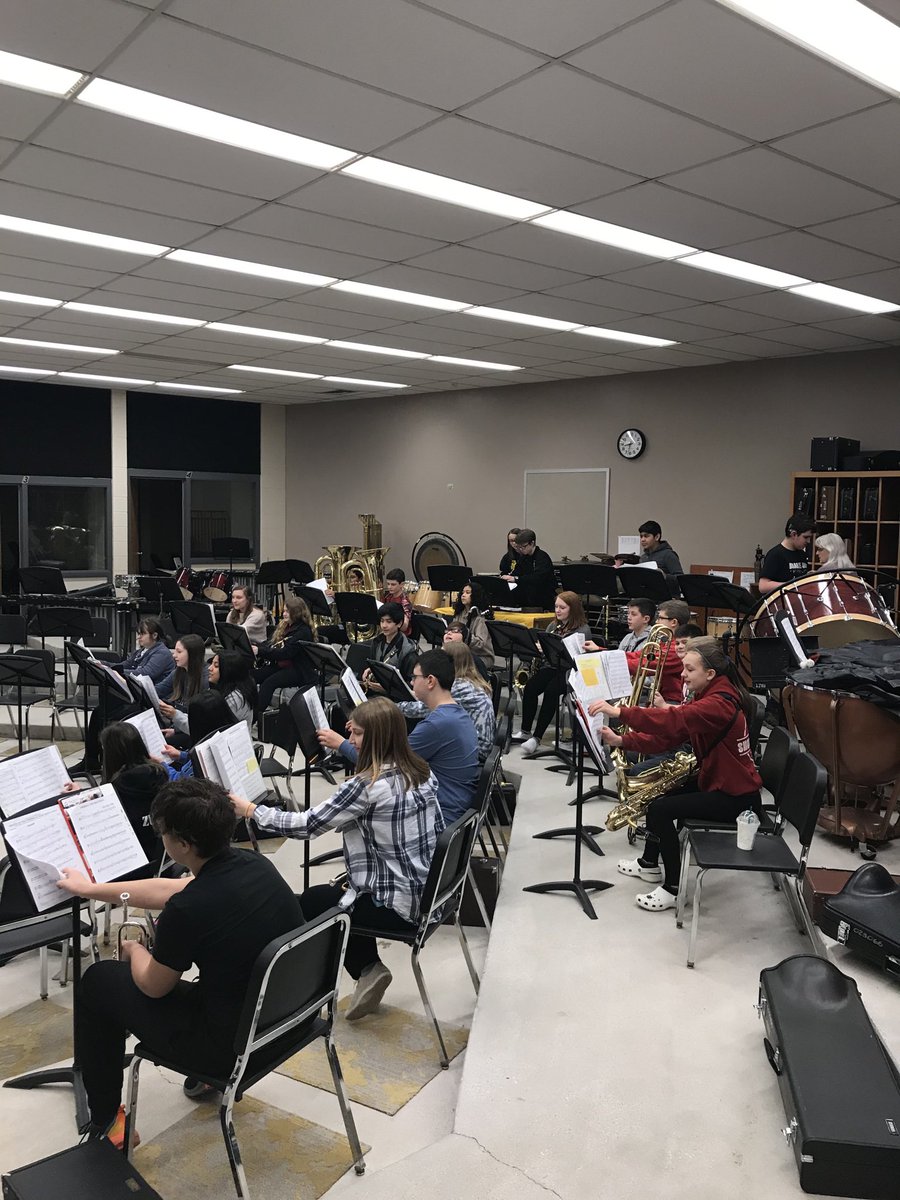 NickShultis's tweet photo. Working hard for our Band-o-Rama performance Sunday March 29th at 2:00pm. Thank tickets available at Hometowntickets or purchase at door. #bandorama #tigernation https://t.co/QG8tppTVQ7