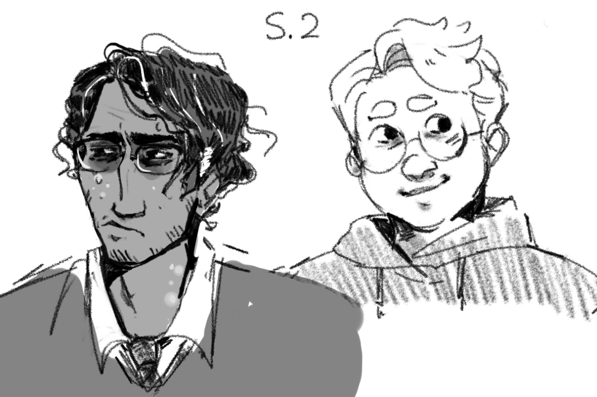 scratched my old jon's design while relistening to the archives (now with my gf who knows nothing which is a delight)
jonathan sims can have little a curly hair, as a treat