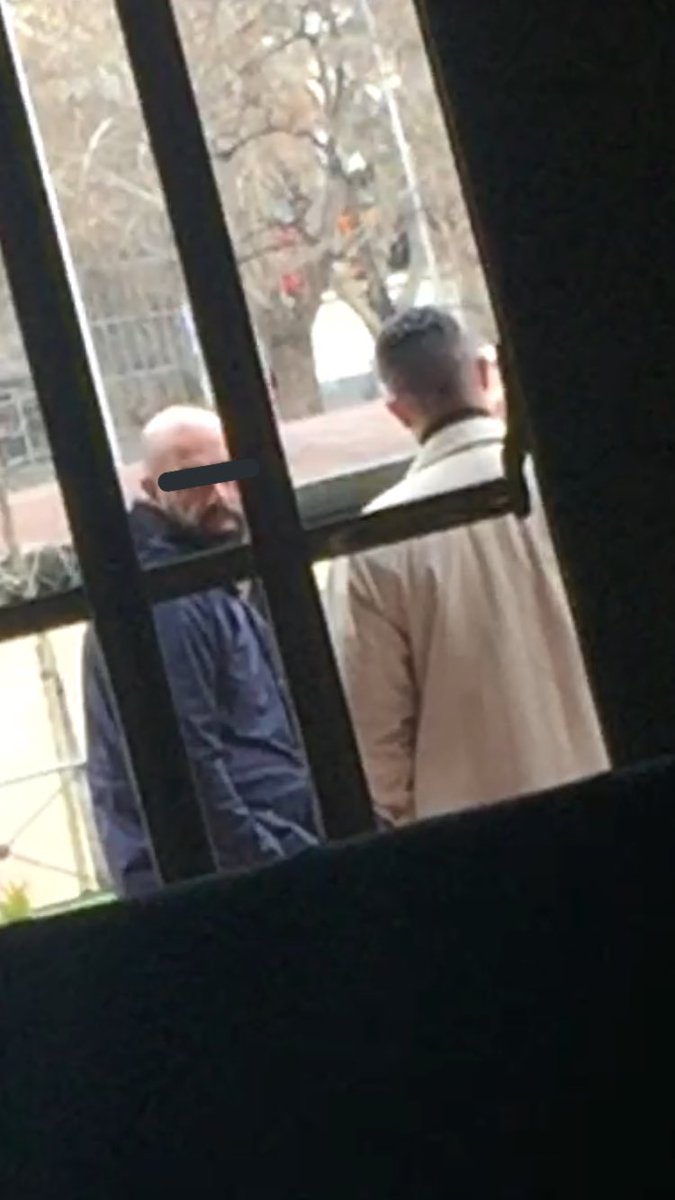 entrammbasaguas's tweet photo. Estos son dos escoltas de Álvaro García Linera en Madrid. Al darse cuenta de que había localizado dónde se alojaba, me fotografiaron descaradamente.

Hacían guardia en el Hotel Miguel Ángel, uno de los más lujosos de la capital. ¿Con qué dinero se está financiando este viaje? https://t.co/rrVV2SN7bG
