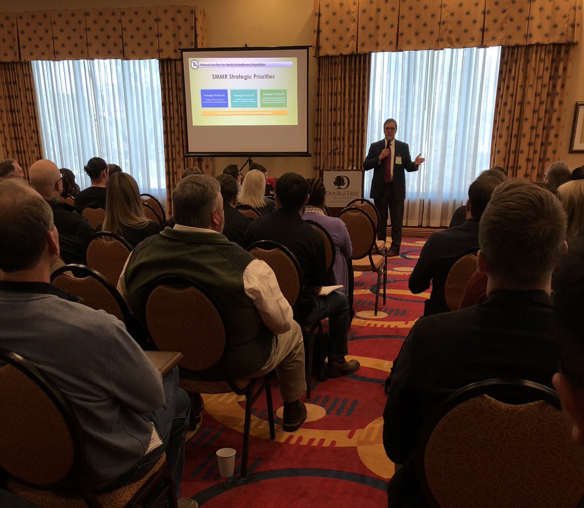 Thanks to <a href="/LyndallFraker/">Lyndall Fraker</a> and his entire team for their incredible amount of dedication they’ve shown over the past 13 months to get #MO’s #MedicalMarijuana program to where it is today. Thanks to them, we are considered a national thought leader in this arena. #WeServeMO