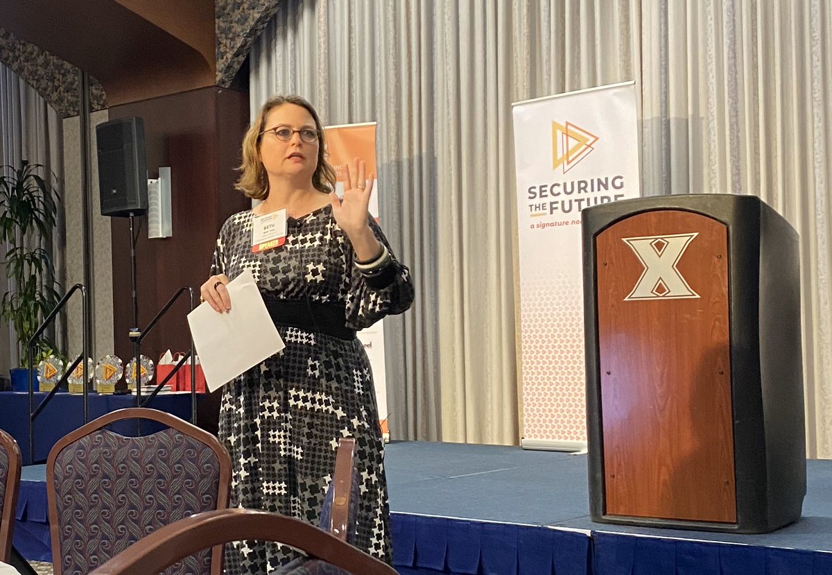 fwtandy's tweet photo. Great morning of learning at the @LeadershipCoun Securing the Future conference. My personal leadership hero #BarryPosner to start then @bethayoke on Board meeting best practices. https://t.co/U1YPfmfjpQ
