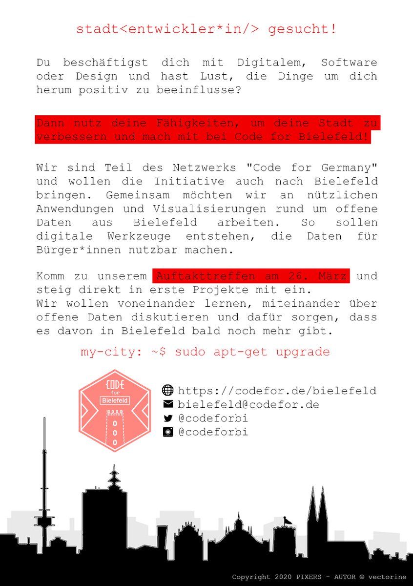 Code for Bielefeld tweet media