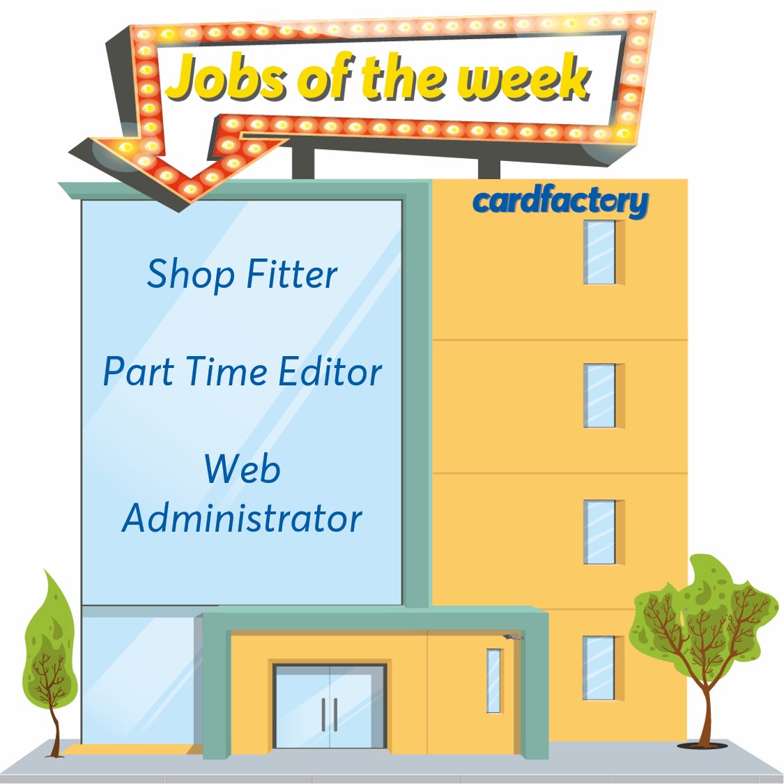 CardFacCareers's tweet photo. ⭐️ In relation to our value; We're Grafters, we're now looking for some grafters to join the Card Factory Family! ⭐️
Visit https://t.co/pQotd9B1BP to view the vacancies and apply!

#CardFactor #CardFactoryJobs #JobsinYorkshire #WakefieldJobs #Shopfitter #Editor  #WebAdministrator https://t.co/STs8dQfhr2
