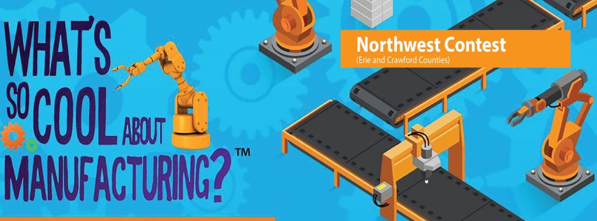 The What's So Cool About Manufacturing videos are now live for the Northwest Contest (Erie and Crawford Counties). Take a look at the videos and get ready to vote
March 16-18. Please share!  
#ManufacturingTheFuture

whatssocool.org/contests/north…