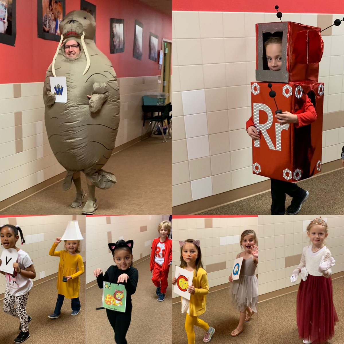 EagleRidgeKISD's tweet photo. Starting off the day in kindergarten with a letter land character parade! #NoPlaceLikeERE #ERELimitlessLearning #ERELimitlessFun https://t.co/PPVJ5eZpPQ