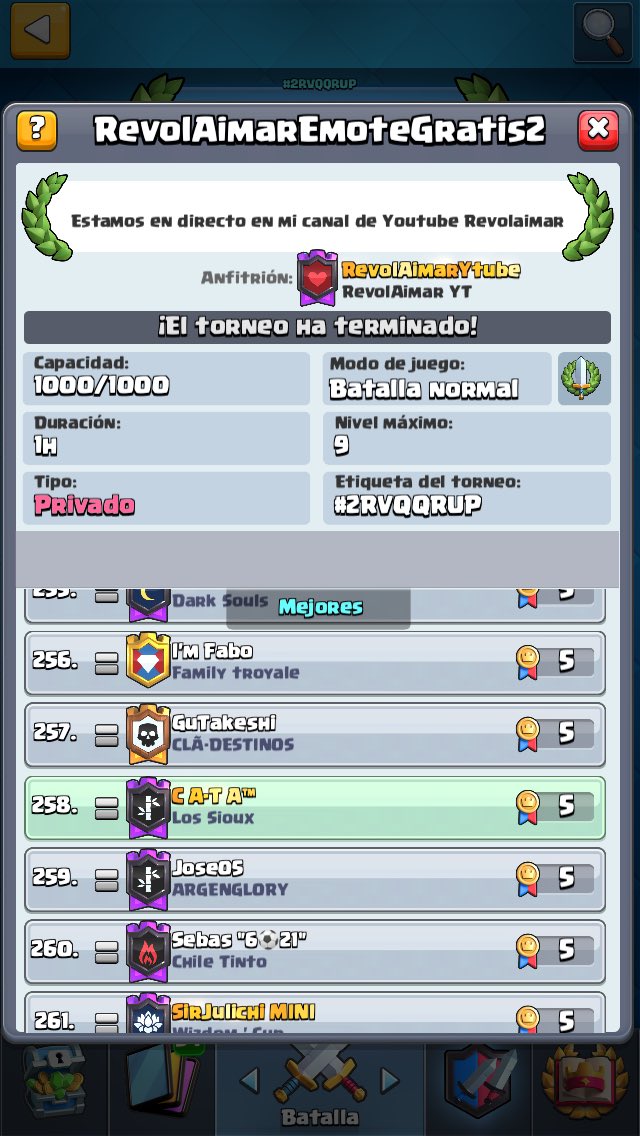 _imCata's tweet photo. @ReVoLAimaR @ClashRoyaleES En el segundo y no llega aún :( https://t.co/jS0XnMLw6D