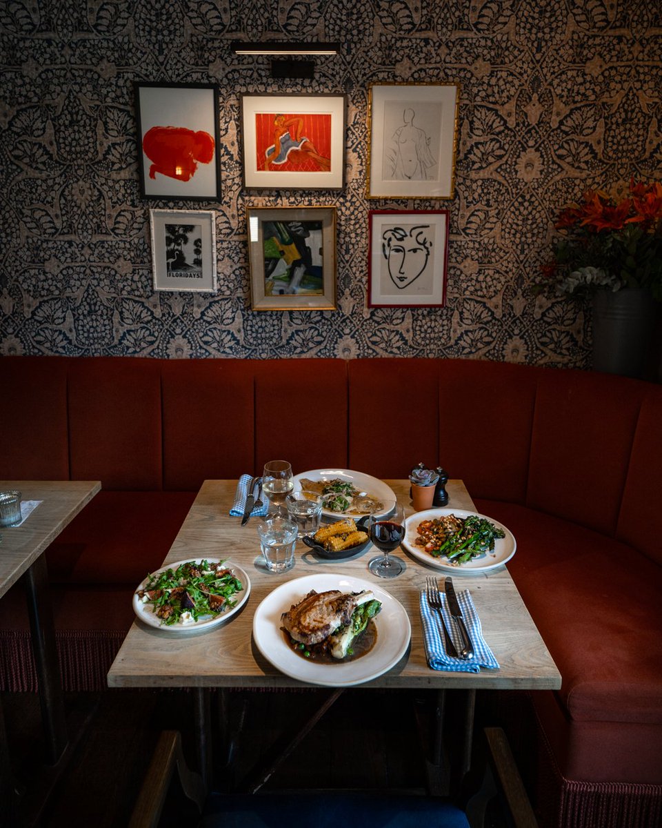 Slide into the cushioned corner seat and enjoy a romantic dinner for two this Thursday evening at The Chequers.