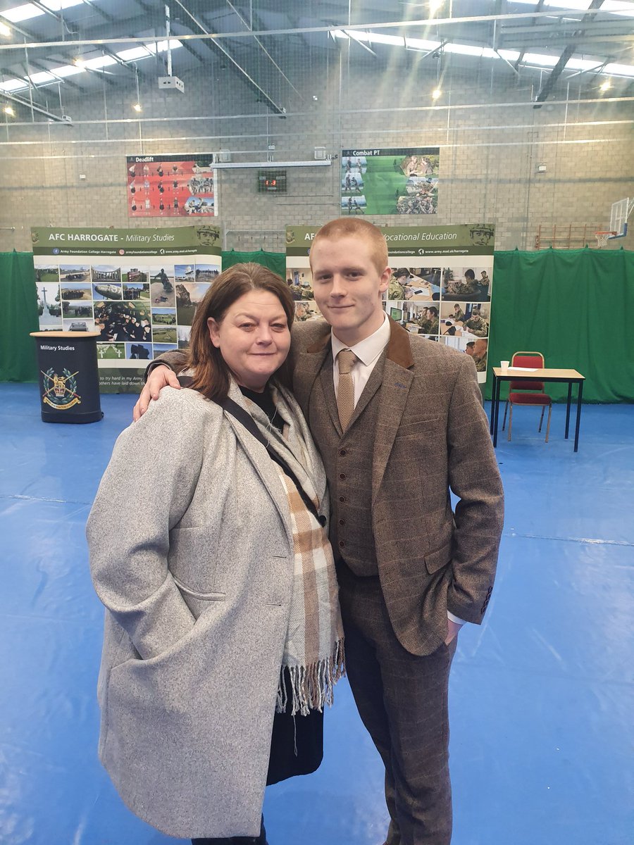 My boy starting his new chapter @AFCHarrogate  #JuniorSoldier #proudmum
