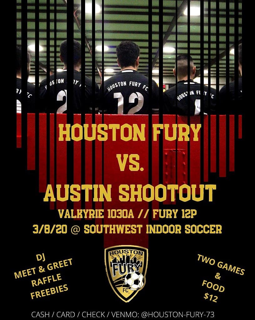 Double feature Sunday!!! March 8th, join us as the Houston Valkyrie and Fury battle Austin Shootout! 10:30A &amp; 12P. $12 gets you in for TWO. ❗️Bring the whole family!!