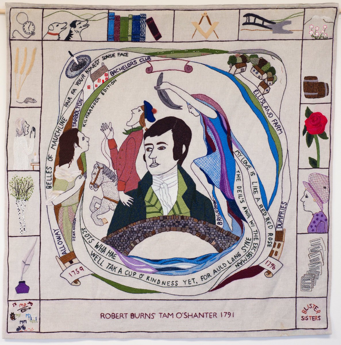 GreatTapestrySc's tweet image. On #WorldBookDay2020 we are enjoying the stunning panels focused on brilliant Scottish writers #RobertBurns #SirWalterScott and #RobertLouisStevenson in @AlistairMoffat's book all about The Great Tapestry of Scotland. 

#book #writer #ScottishBorders #worldbookday