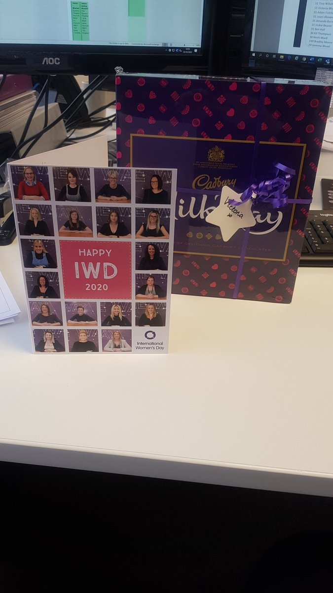 Celebrating International Womens Day a little early this year, with this lovely suprise on my desk this morning #IWD2020