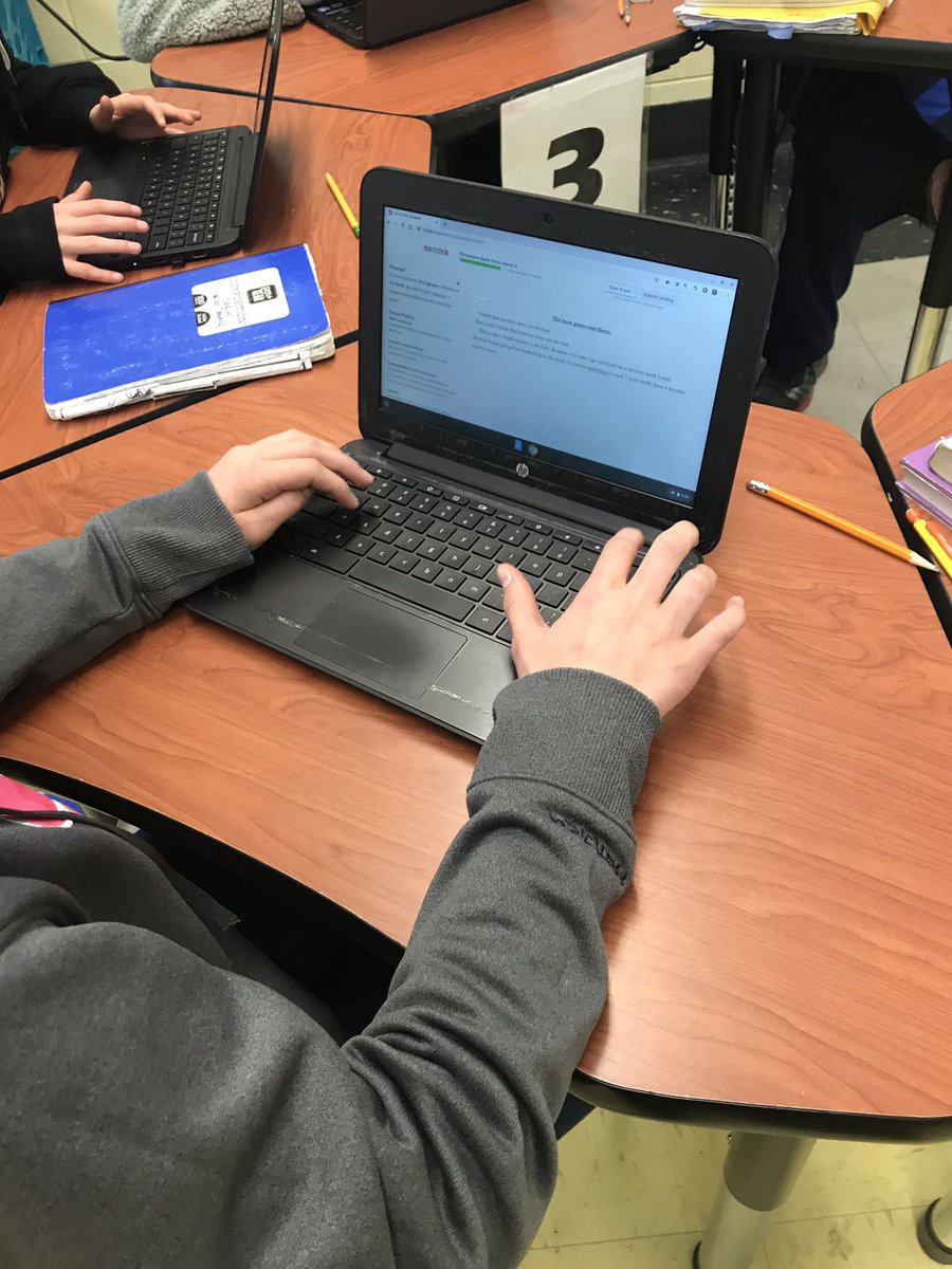MrsWilson_6th's tweet photo. Love incorporating @noredink into my 5th grade classroom ! Students are able to complete quick writes, practice and learn grammar and writing skills in an engaging way ! #TeamAmelia #AmeliaFirst @ACMSRaiders @BobbyTShockley1 @dantrumpacms https://t.co/8NP3oWxXcB